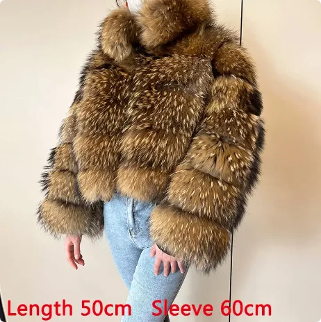 Maomaokong 2025 Natural Real Fox Fur Coat Women Winter Warm Luxury Fur Jacket Detachable Long Sleeves Female Vest Furry Coats