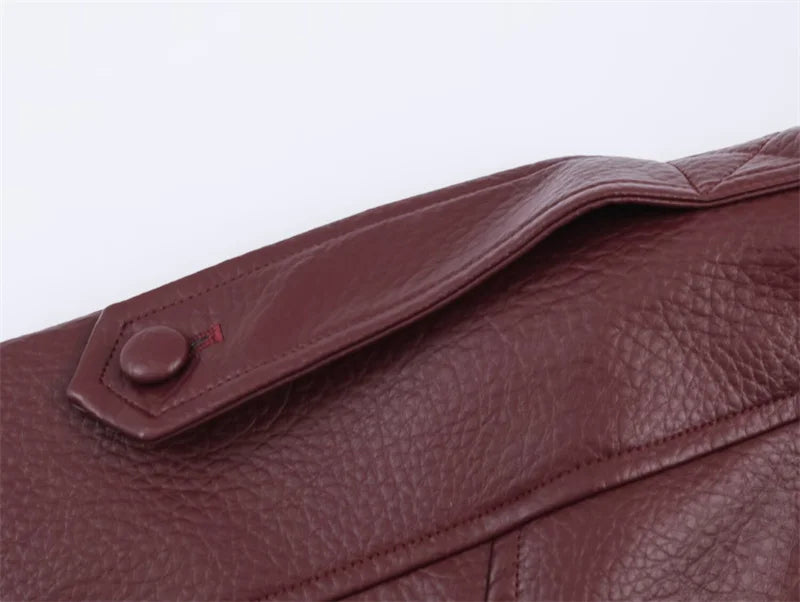 Women's Jacket Fall 2025 New Black Long Sleeve Pebble Faux Leather Jacket Motorcycle Style Personality Fashion